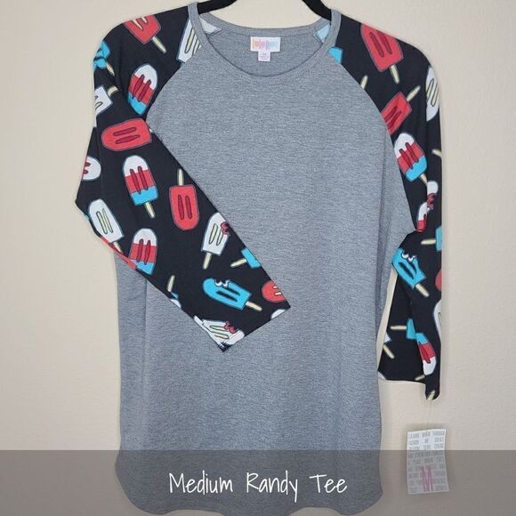 LuLaRoe Randy Medium Popsicles Americana NEW - Picture 1 of 1